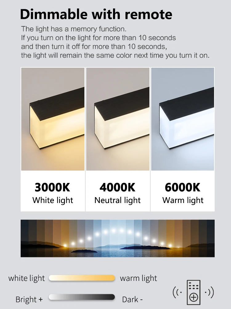 Long strip restaurant chandelier simple modern one-line minimalist ultra-thin bar desk chandelier designer dining table chandeli