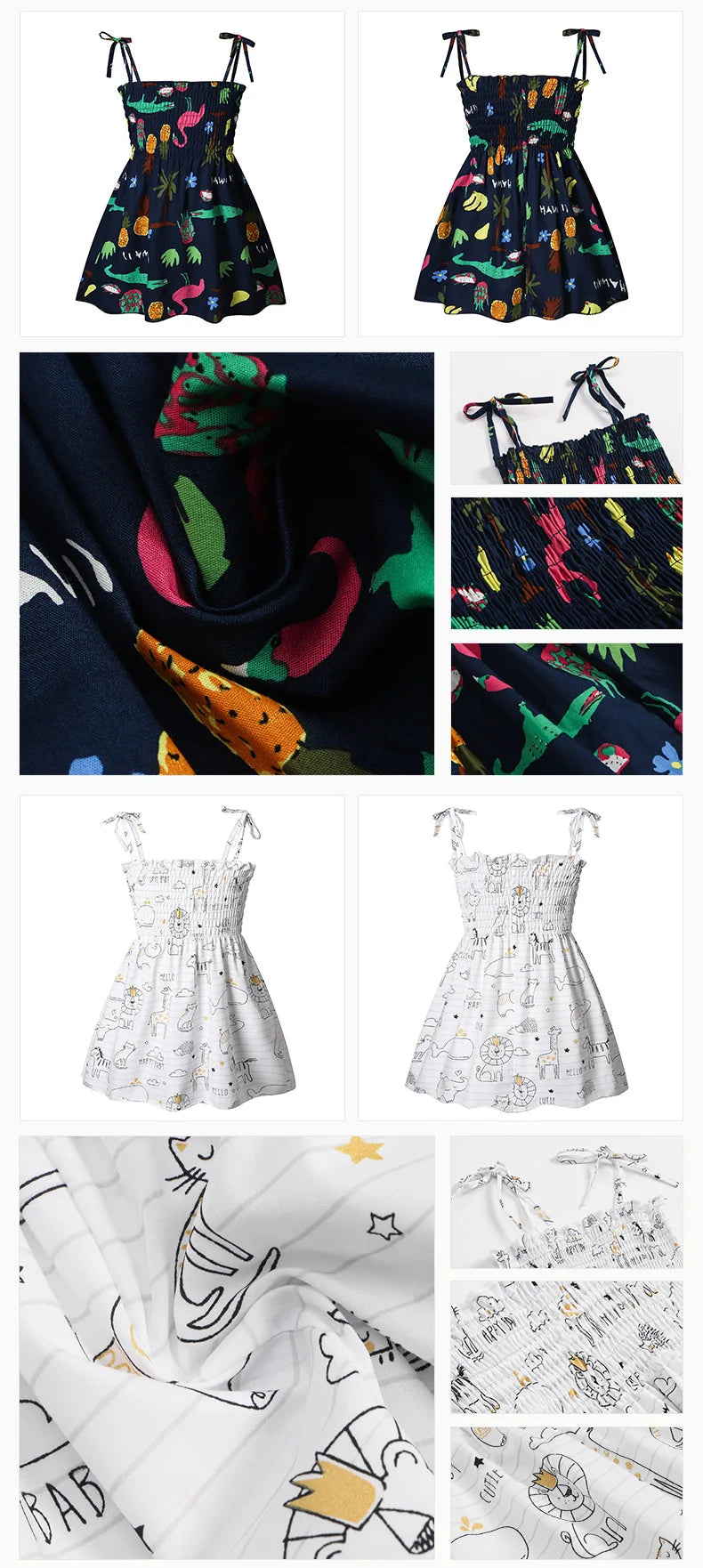 2025 Summer Girls Princess Beach Dress Strapless Floral Print Sleeveless Party Wear Toddler Solid Color Casual Fashion 1-6Y