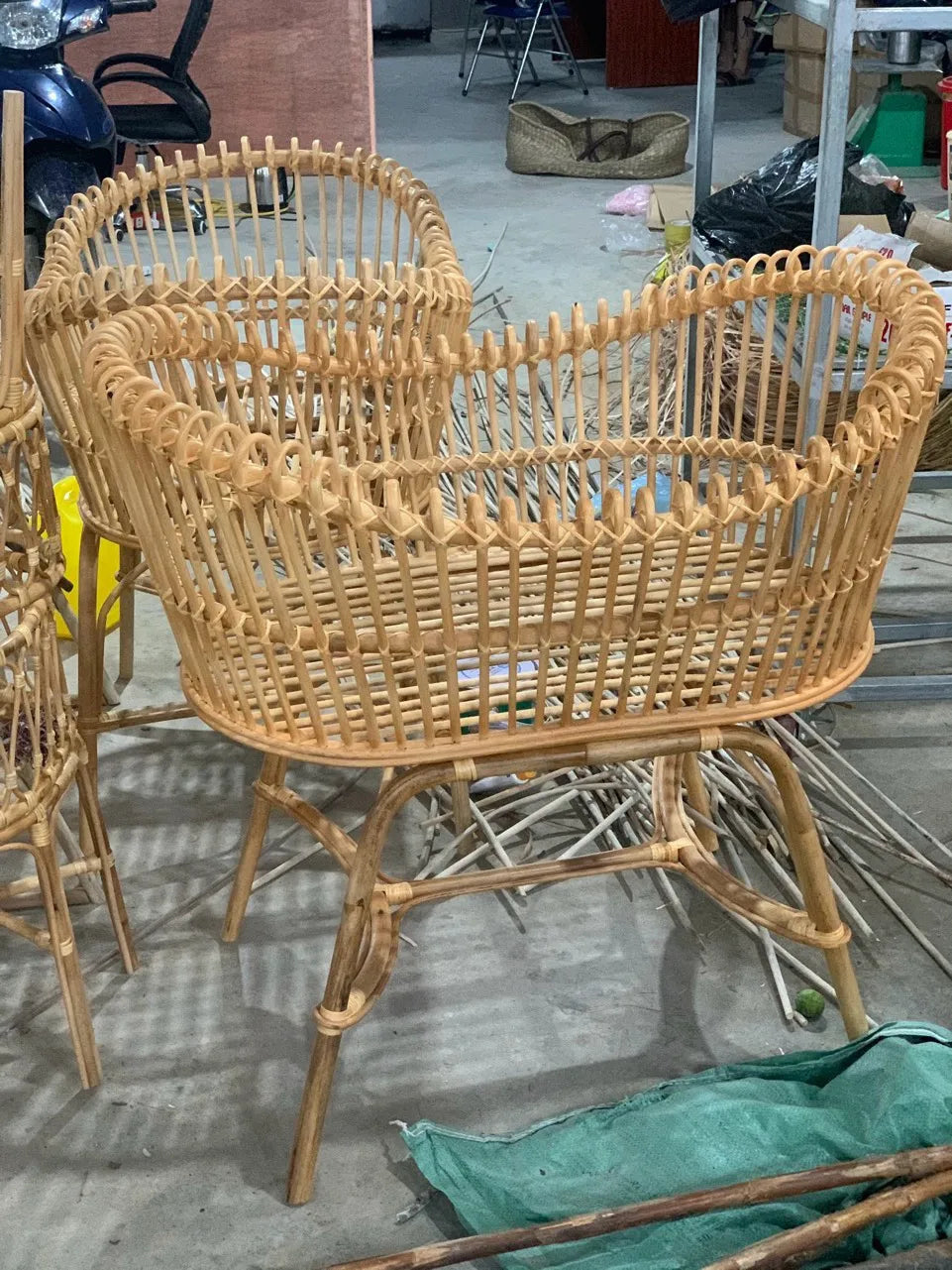 Handmade Natural Rattan Crib Crib And Crib For Babies And Children Home Bedroom Decoration In Vietnam MN26