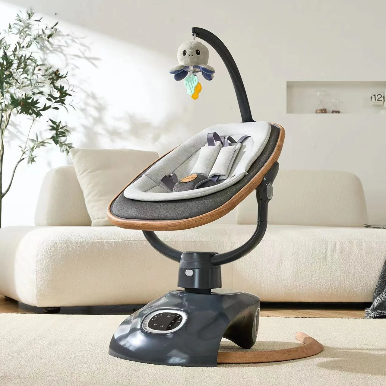 Electric Baby Rocking Chair Newborn Baby Sleep Rocking Bed Multi-mode Baby Cradle Electric Children's Swing