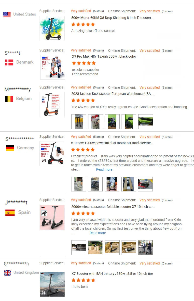 2024 X9 Self-Balancing Electric Scooter 10 Inch Max 40km/h New Design Adult Electric Moped Scooter Sale For USA Canada Warehouse