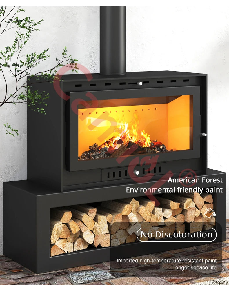 European Quality Cast Iron Fireplace Gas Fire Place Classic Design Cast Iron Material Made Long-lasting Wood Burning Fireplaces