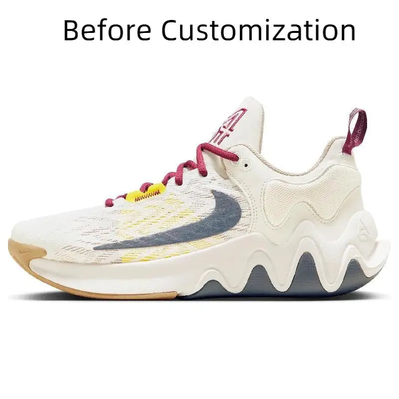 【Customize】Nike Giannis Immortality 2 Basketball Shoes Men Low-top Powder Sneakers shoes DM0826-100