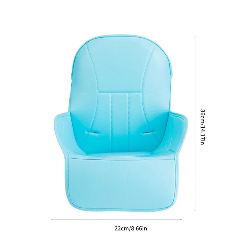 Baby Highchair Seat Cushion Thicken PU Leather Sponge Children Dinning Chair Booster Cushion Pad