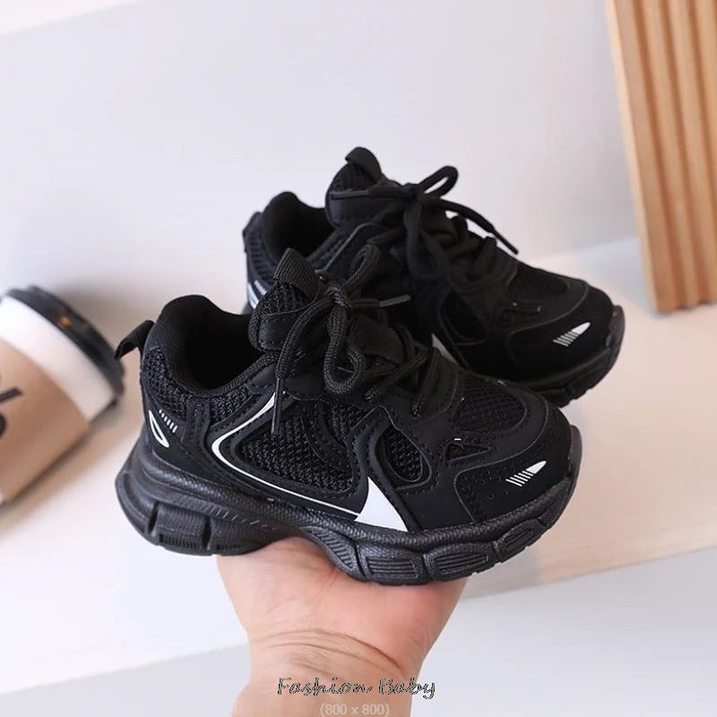 Spring/Autumn Breathable Mesh Casual Shoes for Boys Girls Kids Sneakers Footwears Flats Sport Running Shoes 3 Color