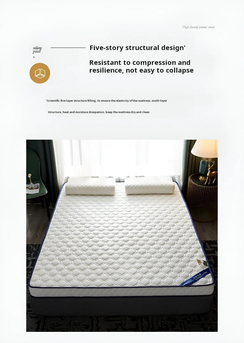Household 6cm Thick Latex Mattress Student Dormitory Single Soft Bed Mat
