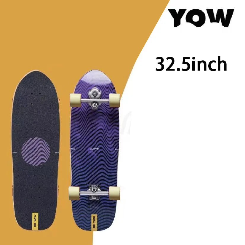 YOW land surf skateboard longboards whole kits good quality spring system branded with trucks wheels bearings and tool