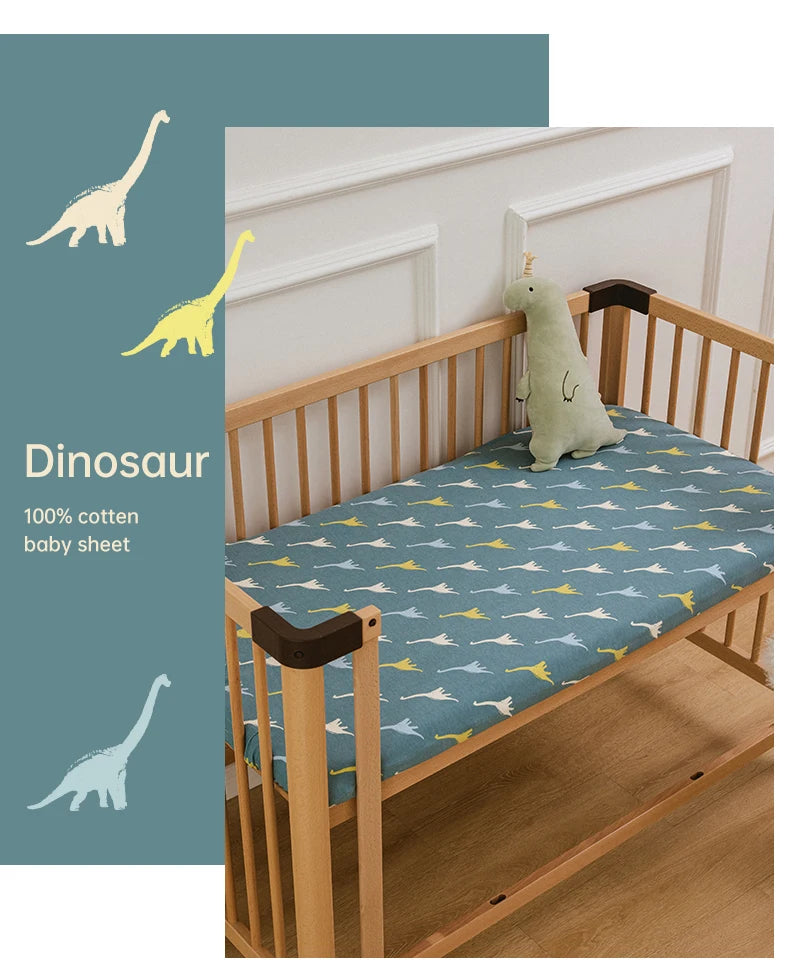Baby Bedding Sets Crib Sheets 140*70Cm Infant Mattress Protector Baby Sheet Fitted 100% Cotton Soft Winter Warm Cot Cover