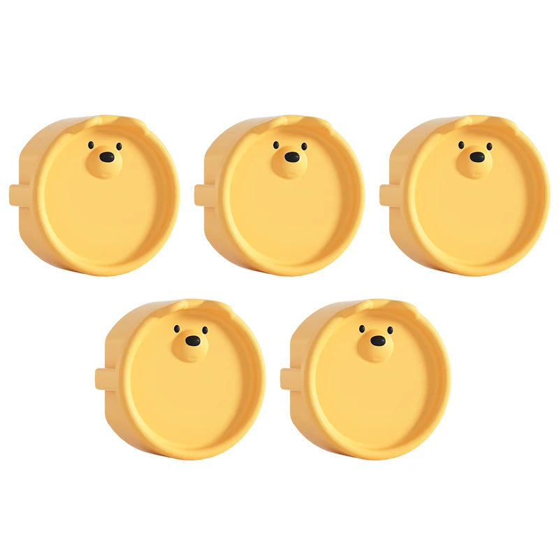 5Pcs Baby Safety Protection Socket Protective Cover Cute Cartoon Children Electric Shock Prevention Dust Protection Cover