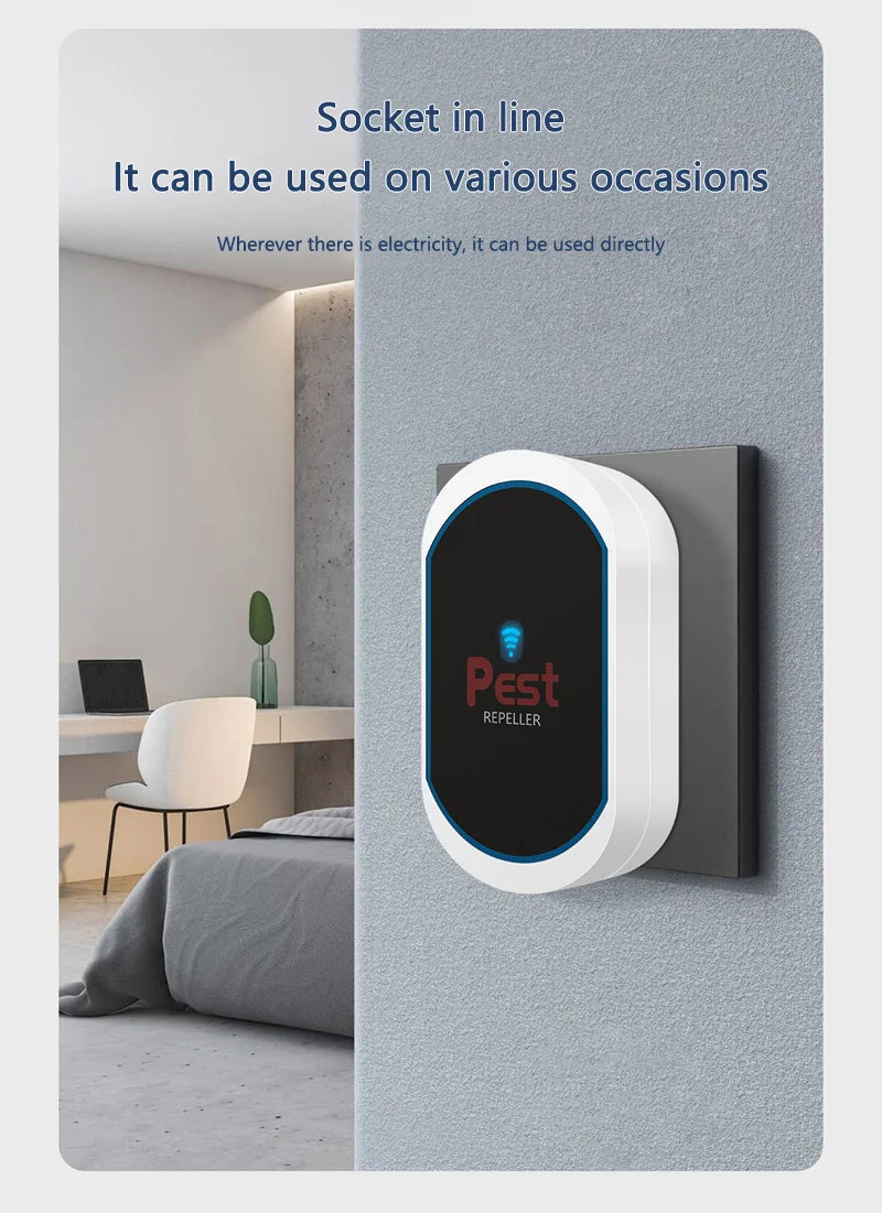 XIAOMI Ultrasonic Electronic Insect Repellent And Mouse Repellent Household Insect Repellent Mini Mosquito Repellent Silent Safe