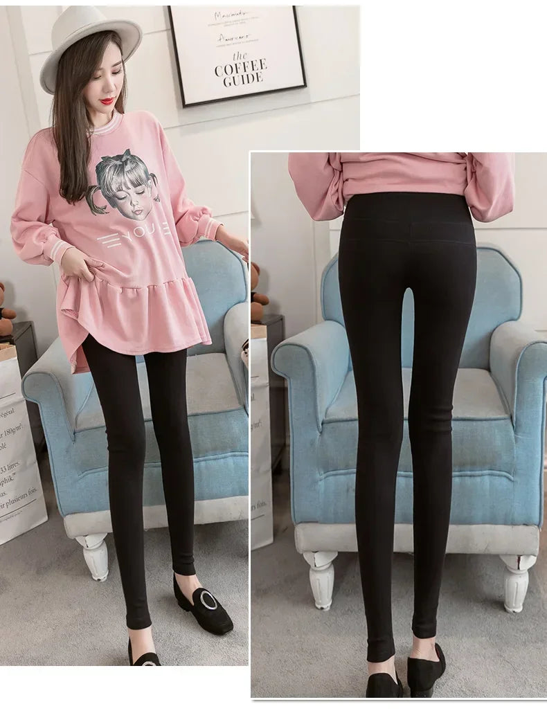 Low Waist Belly Cotton Maternity Legging Spring Casual Skinny Pants Clothes for Pregnant Women Autumn Pregnancy