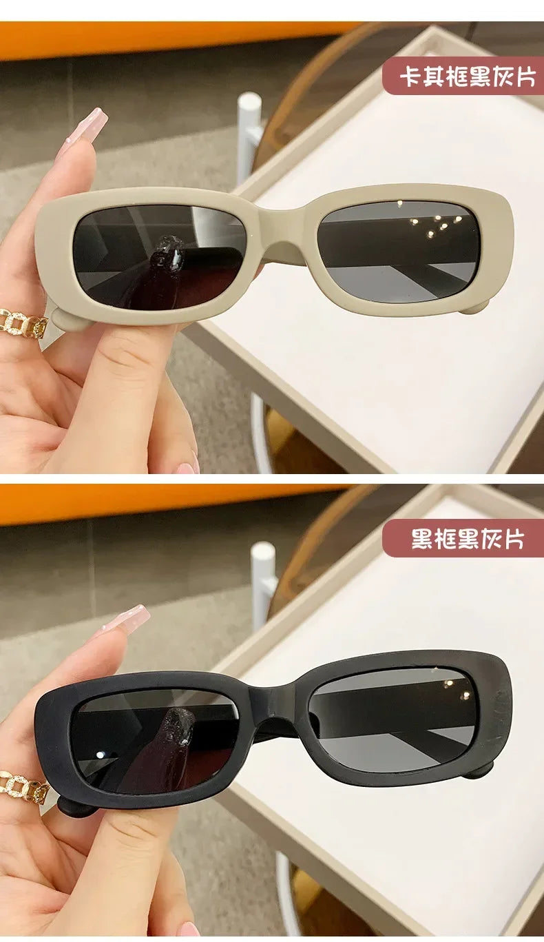 Children Cute Vintage Frosted Rectangle Sunglasses Outdoor Girls Boys Sweet Sun glasses Protection Classic Kids eyewear UV400