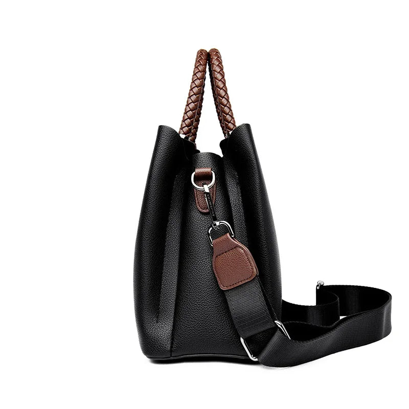 Elegant Women's Handbag Unique Handle Design Featuring a Stylish Pattern Spacious Interior Adjustable Strap Functionality
