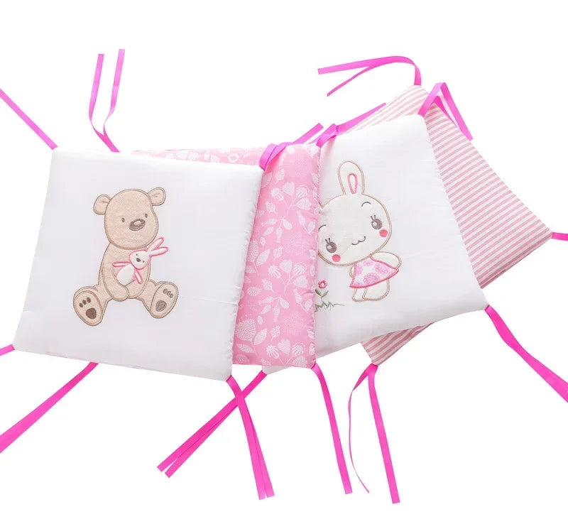 Baby Bed Protector Crib Bumper Pads 6Pcs/Set Baby Bed Bumper Kids Safety Bed Around Cotton Blend Crib Anti-collision Anti-fall