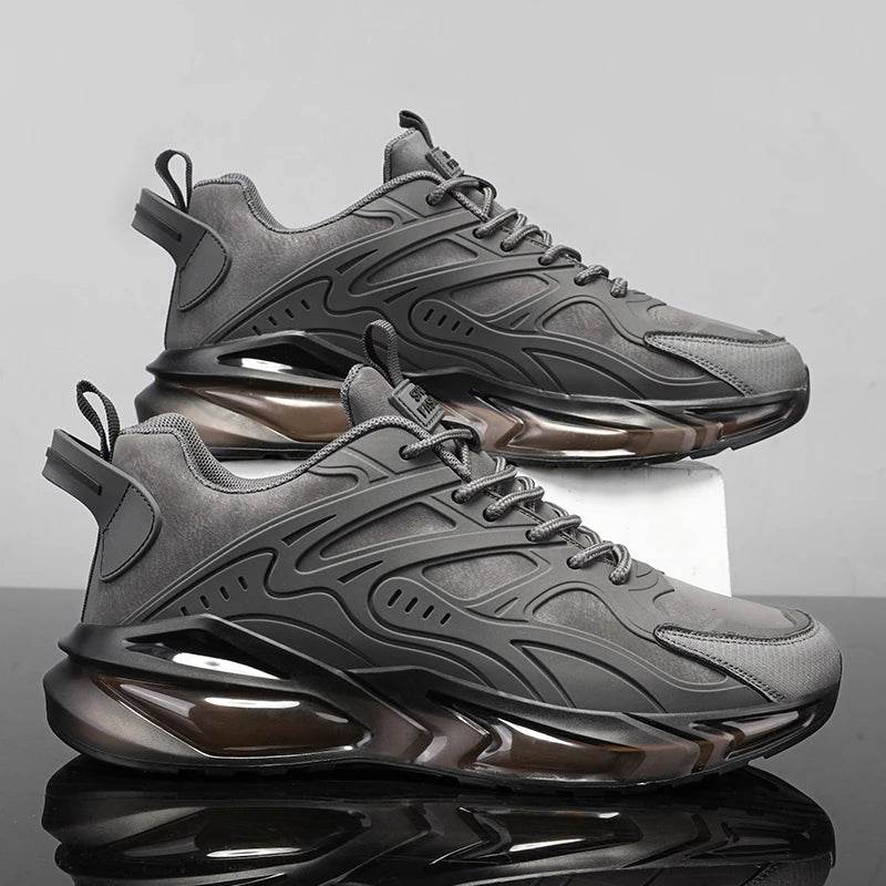 Men Shoes 2025 Casual Walk Air Cushion Marathon Breathable Lightweight Women's Comfortable Athletic Nonskid Sneakers - AIAZ