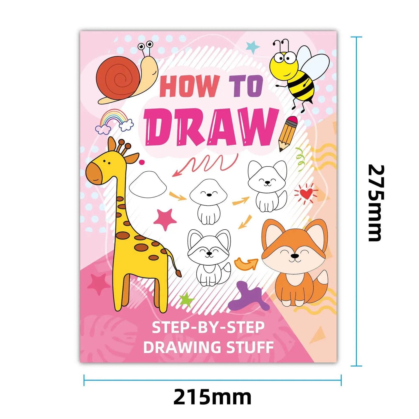 Creative Animal-Themed Cartoon Fun Doodles Simple Sketch Drawing Book, Educational Early Learning Coloring Book for Students - AIAZ