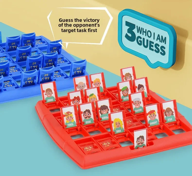 Guess Who I Am Board Game Parent-child Interaction Toy Logical Reasoning CHILDREN'S Puzzle Guess Me You My Character Chessboard