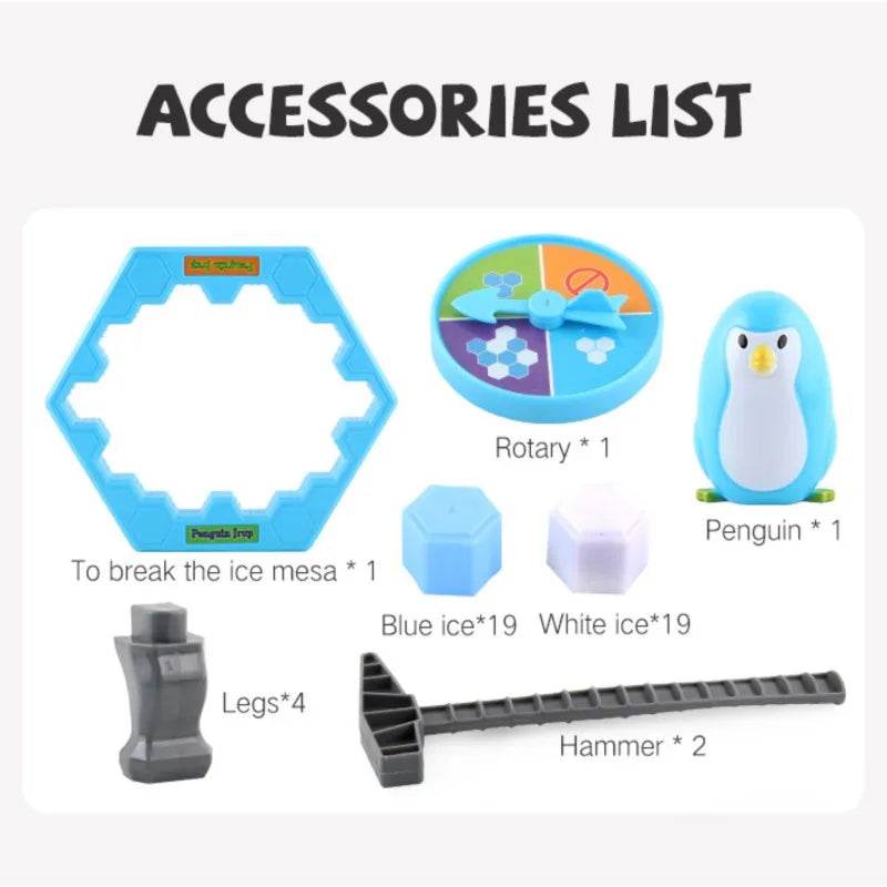 Penguin Breaking Ice Table Game Parent-child Interactive Puzzle Toys party game for kids juegos family games Birthday gift toys - AIAZ