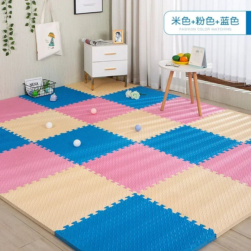 30x30x1cm Baby Play Mats Plain Color Puzzle Mats EVA Foam Mat Kids Jigsaw Mats For Bedroom Protective Floor Tiles Mat Baby Games