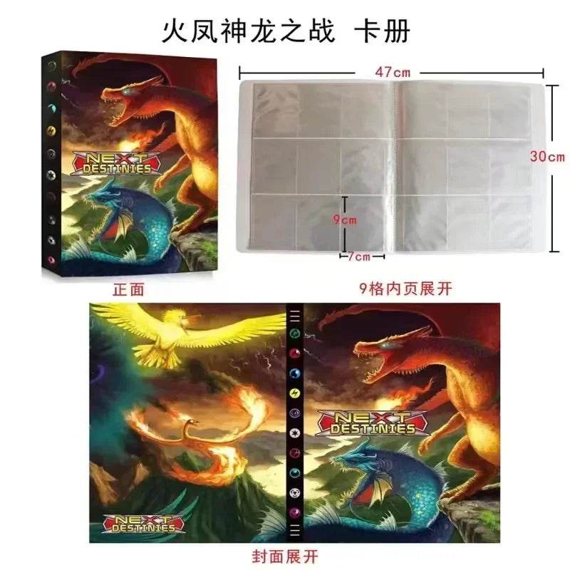 2025 New 9-Pocket Page 432Pcs Holder Album Toys Collections Pokemones Cards Album Book Top Loaded List Toys Gift for Children - AIAZ