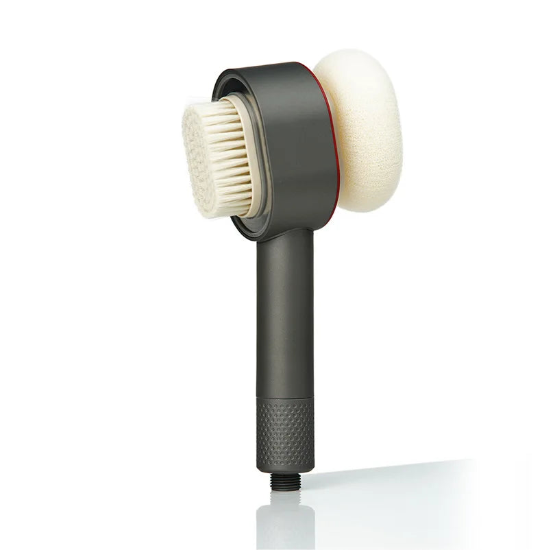 High end fragrance shower showerhead with carbon fiber filter element for filtering fragrance and skin care showerhead