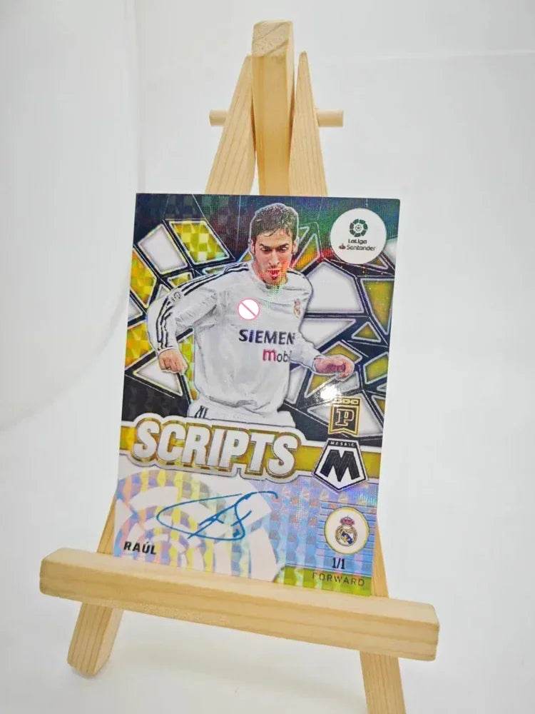 Panini collectible card laser flash DIY Messi Cristiano Ronaldo Kylian Mbappe David Beckham Card bricks Holiday gifts 1.5mmthick - AIAZ
