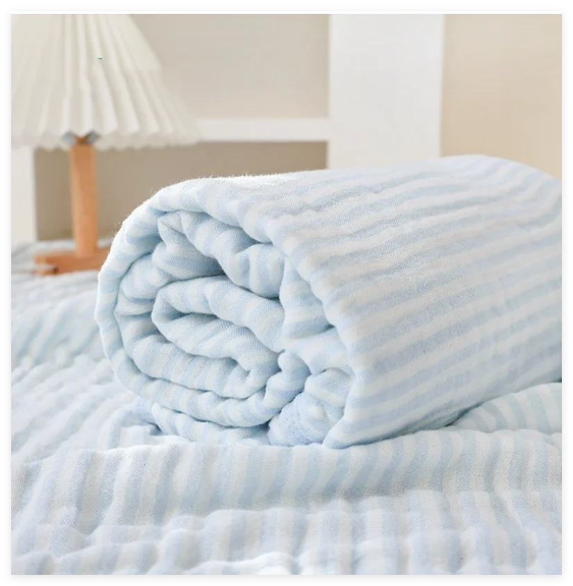 Muslin Swaddle Blankets Newborn 6 Layers Cotton Bamboo Soft Baby Blanket Receiving Blanket For Boys Girl Toddler Baby Bath Towel