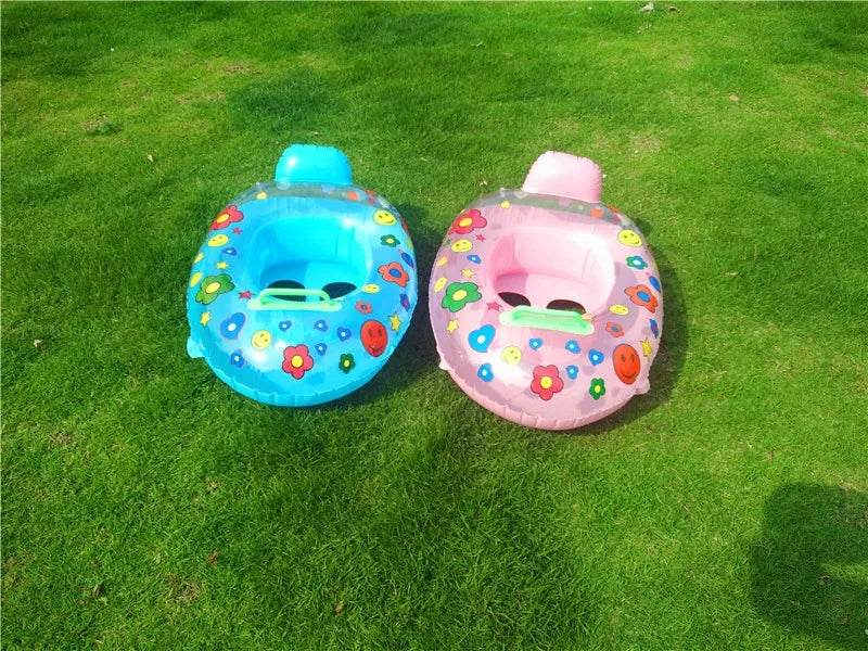 Baby Kids Swimming Floats Cartoon Ring Safety Swimming Ring Inflatable Swim Float Seat Boat Water Fun Pool Toy Gift for Baby Kid - AIAZ