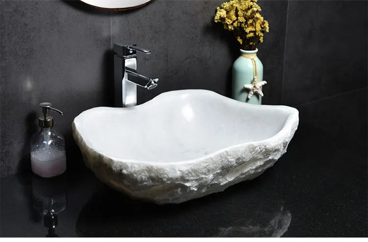 Stone platform basin Art marble washbasin Pool Bathroom Balcony Outdoor courtyard Household