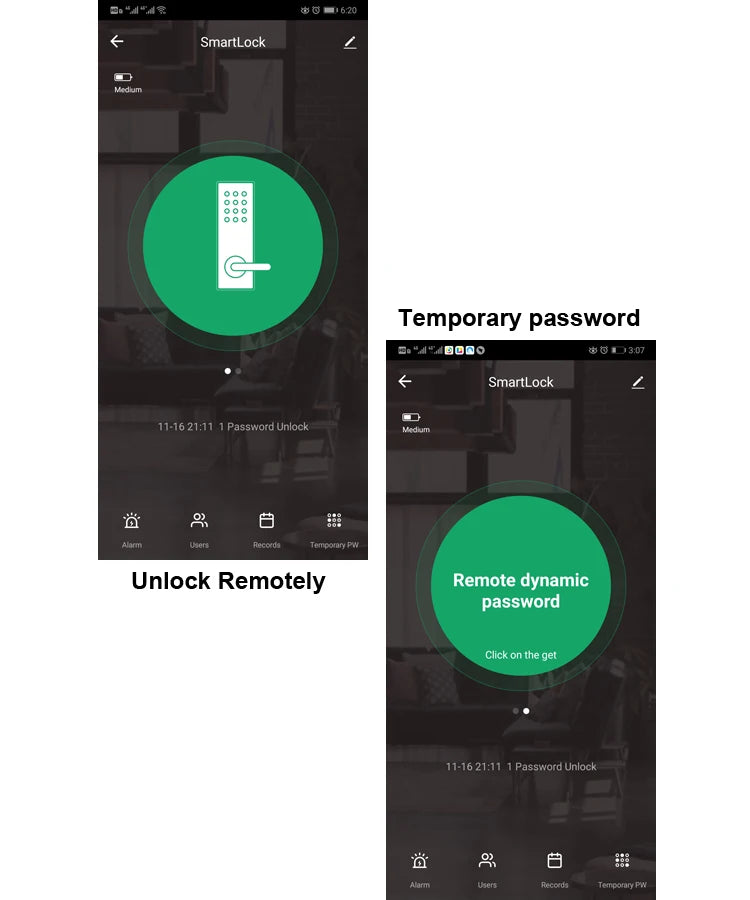 Security Home Gate Door Keys Entry RFID Card Code Password Tuya Wifi TTlock Smart Door Lock Digital Double Side Fingerprint Lock