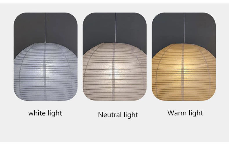 Janpanese Akari Rice Paper Lamp modern Noguchi Yong Pendant Lamp Living Room Bedroom Corner Designer Light