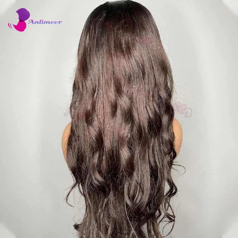 Chocolate brown Lace Front Wig Human Hair 13x4 Silk Base Frontal Wigs Body Wave Lace Front Wig Human Hair Long Wig Human Hair