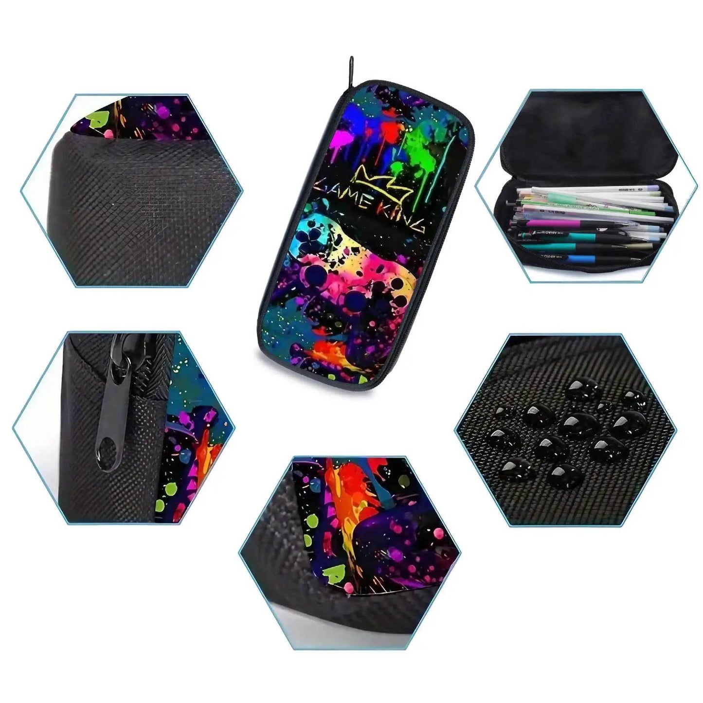 School Bags for Children Boys Game Pad Pattern Backpacks Kids Satchels Primary School Grade 1-3 Students 3 Pieces Set Backpacks - AIAZ