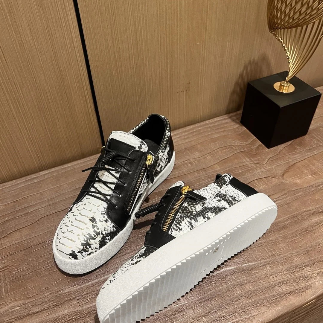 Top Quality Casual Sneakers for Men Brand Designer Women Tennis shoes Luxury Genuine Leather GZ Loafers Sports shoes 35-48 G0068