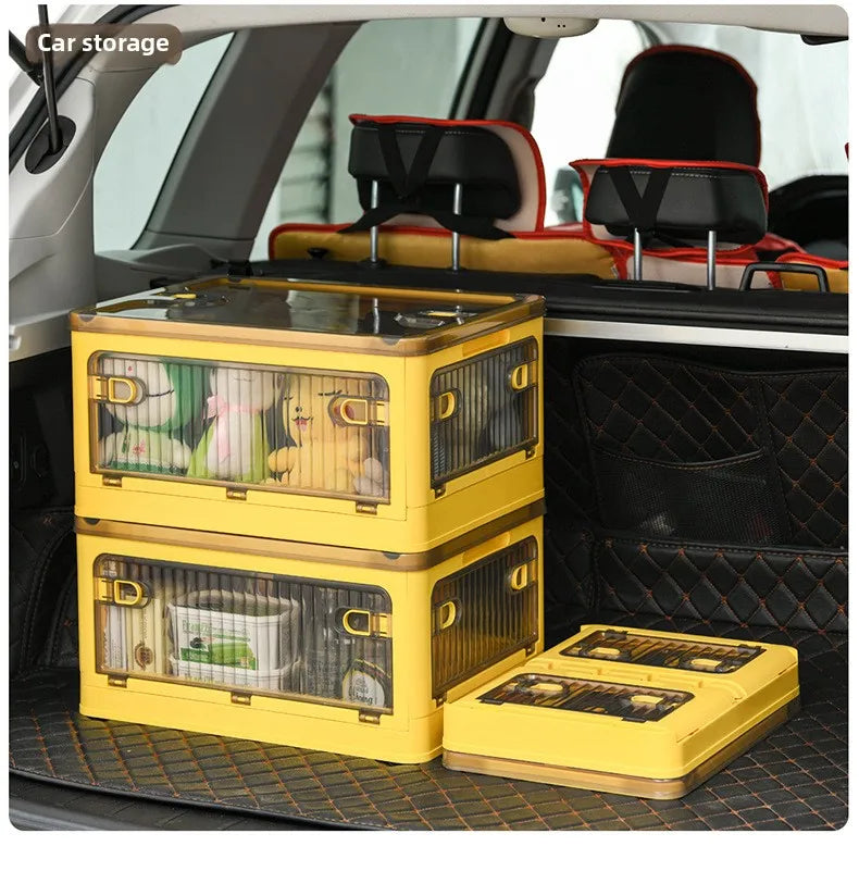 Household Plastic Transparent Sorting Wardrobe Clothes Toys Book Storage Box Folding Storage Box Shoes Storage Box Plastic Boxes