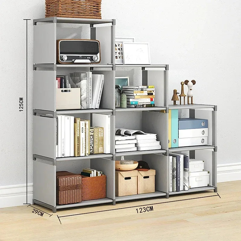 Floor To Ceiling Household Simple Bookshelf, Desktop Storage Shelf, Simple Children's Bookshelf, Multi-layer Miscellaneous Shelf