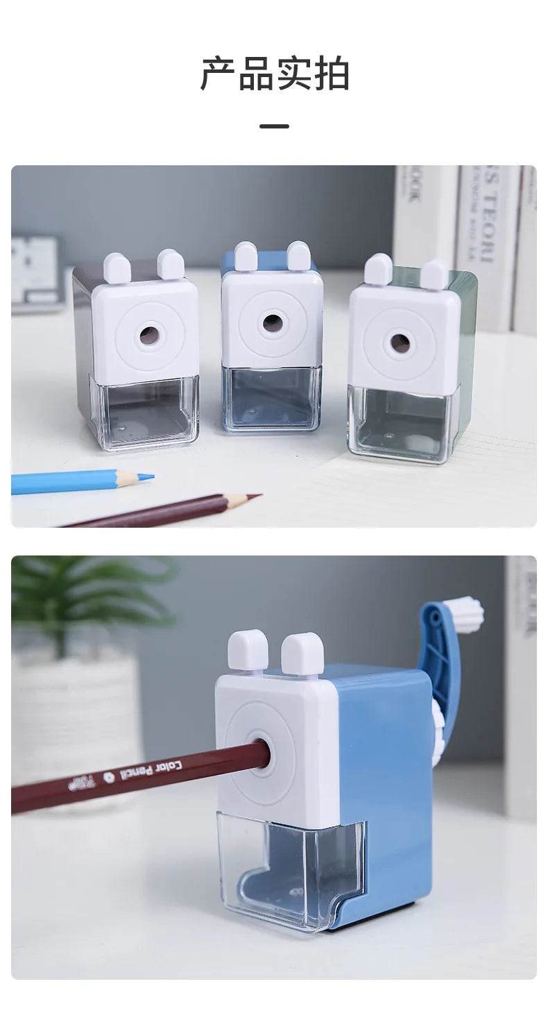 Students Use Back to School Supplies Stationery Bar Pencil Sharpener Simple and Portable Useful Kawaii Sharpeners Pencils Office - AIAZ