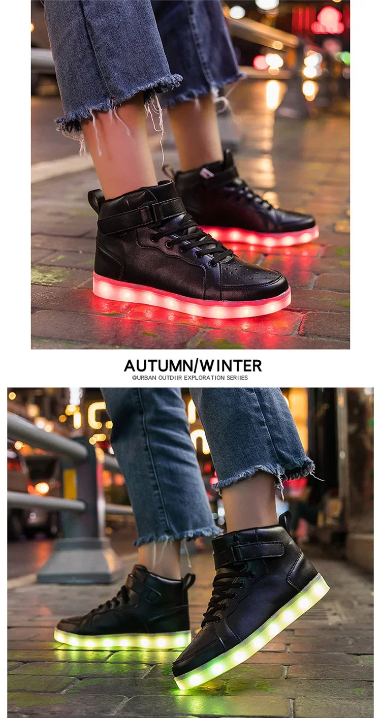 Size 25-40 Children Glowing Sneakers Kid Luminous Sneakers for Boys Girls Led Sneakers With Luminous Sole Lighted Shoes Men