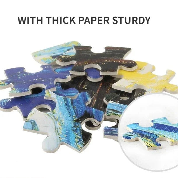 75*50cm 1000pcs Puzzle Difficult Adult World Famous Painting Puzzle Landscape Stress Relief Education Puzzle Toys