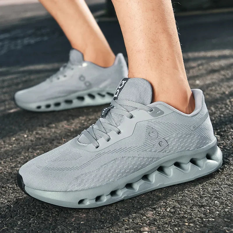 Fashion Cushioning Running Shoes for Men Lightweight Sneakers Breathable Tennis Shoes Non-Slip Sports Casual Walking Footwear