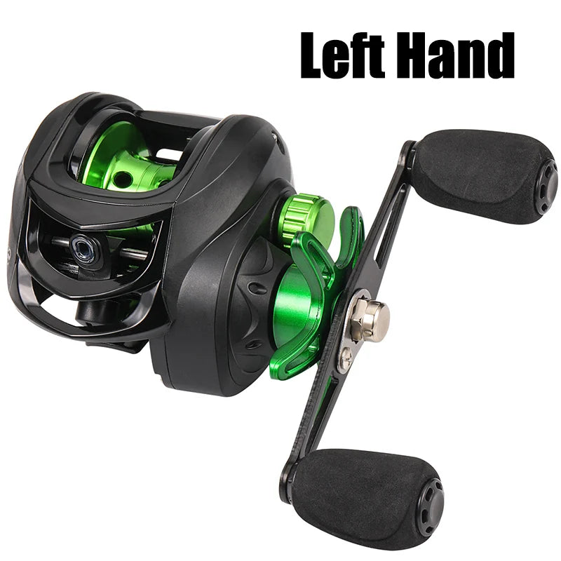 Sougayilang Baitcasting Reel 7.2:1 Gear Ratio Max Drag 10kg Wheel Metal Spool Trolling Reel for Freshwater Carp Fishing Pesca