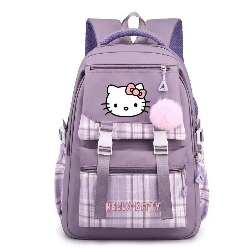 hellokitty Hello Kitty Backpack Female Japanese Cute Primary School Junior High School Large Capacity School Bag - AIAZ