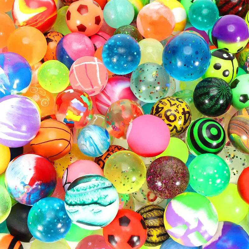 30/10PCS Size 32MM Bouncy Balls Kids Bulk Treasure Box Toys Classroom Party Favors Birthday Christmas Goodie Bag Stuffers Gifts - AIAZ