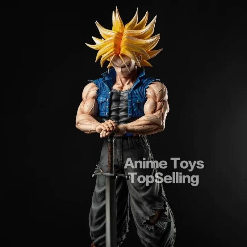 25cm/9.84in Anime Dragon Ball Z Figure Trunks Action Figures Pvc Statue Collection Model Toys for Children Gifts - AIAZ