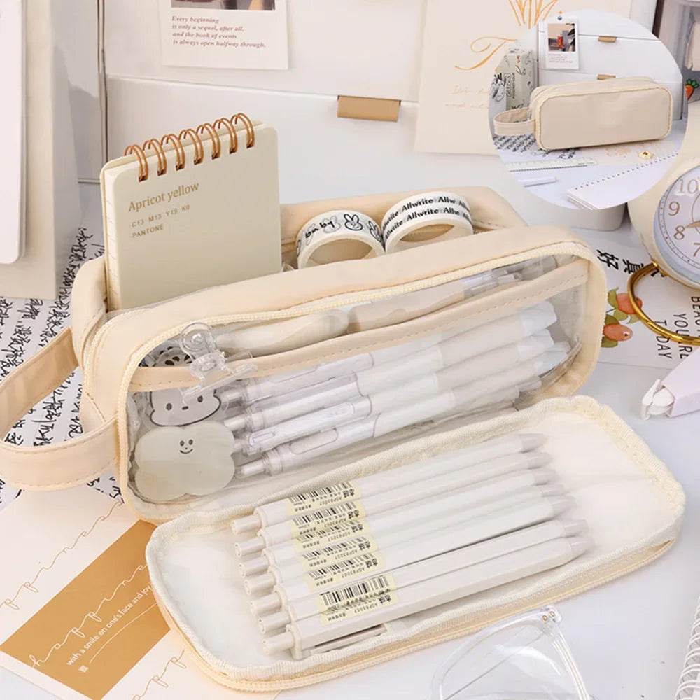 Pencil Cases For Girls School Supplies Pencil Pouch Trousse Scolaire Large Capacity Pencilcase Estuche Escolar Cute Pencil Case - AIAZ