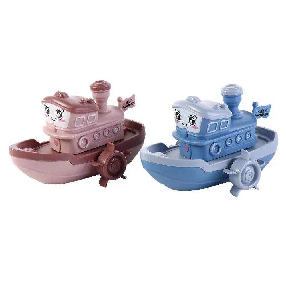 Kids Water Toys Birthday Gifts Swimming Beach Game Bath Playing Toys Clockwork Boat Wind Up Toy Baby Bath Toys Cartoon Ship Toy - AIAZ