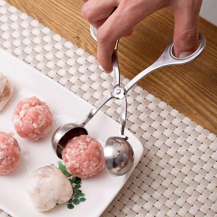 Stainless Steel Meatball Clips Meatballs Maker Tool Non Stick Stuffed Meat Balls Fish Ball Rice Ball Making Mold Kitchen Gadgets