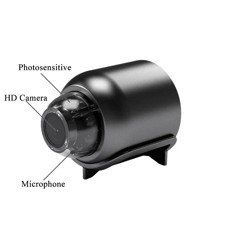 1080P Mini WiFi Camera with HD Night Vision, Home X5 Remote Monitoring for Kids, Pets, and Safety - Perfect Gift