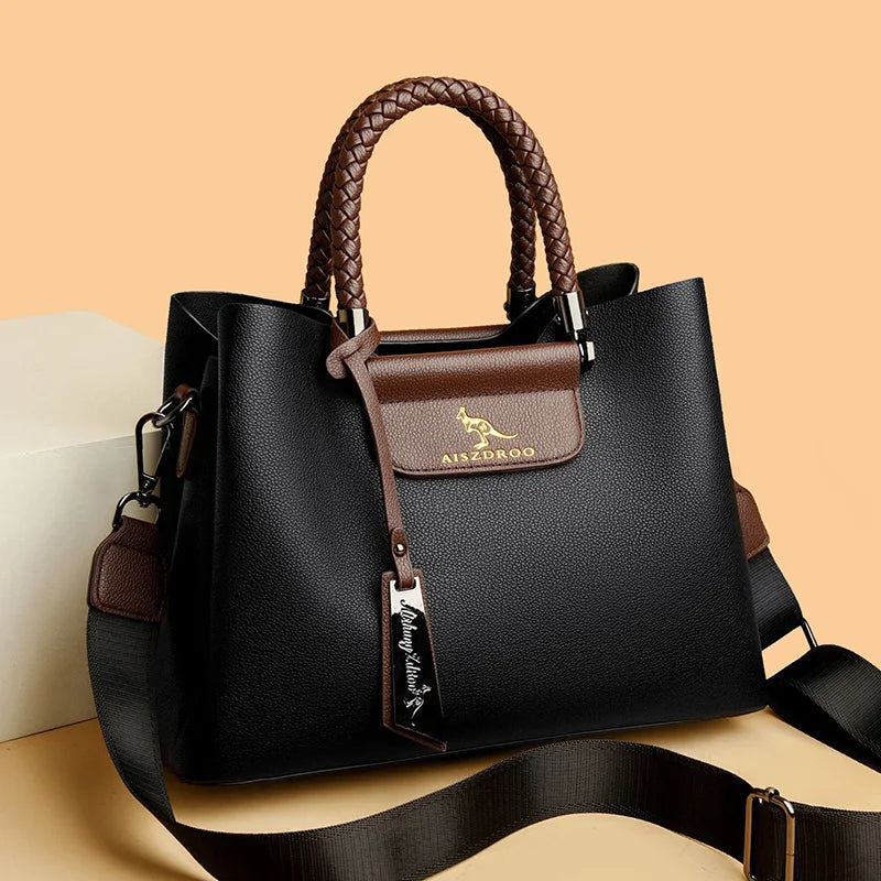 Elegant Women's Handbag Unique Handle Design Featuring a Stylish Pattern Spacious Interior Adjustable Strap Functionality