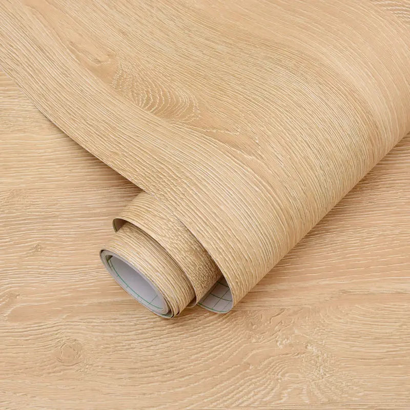 Wood Grain PVC Wallpaper for Door, Wardrobe, Cupboard, Table, Furniture, Waterproof, Self Adhesive Stickers, Home Decor Film